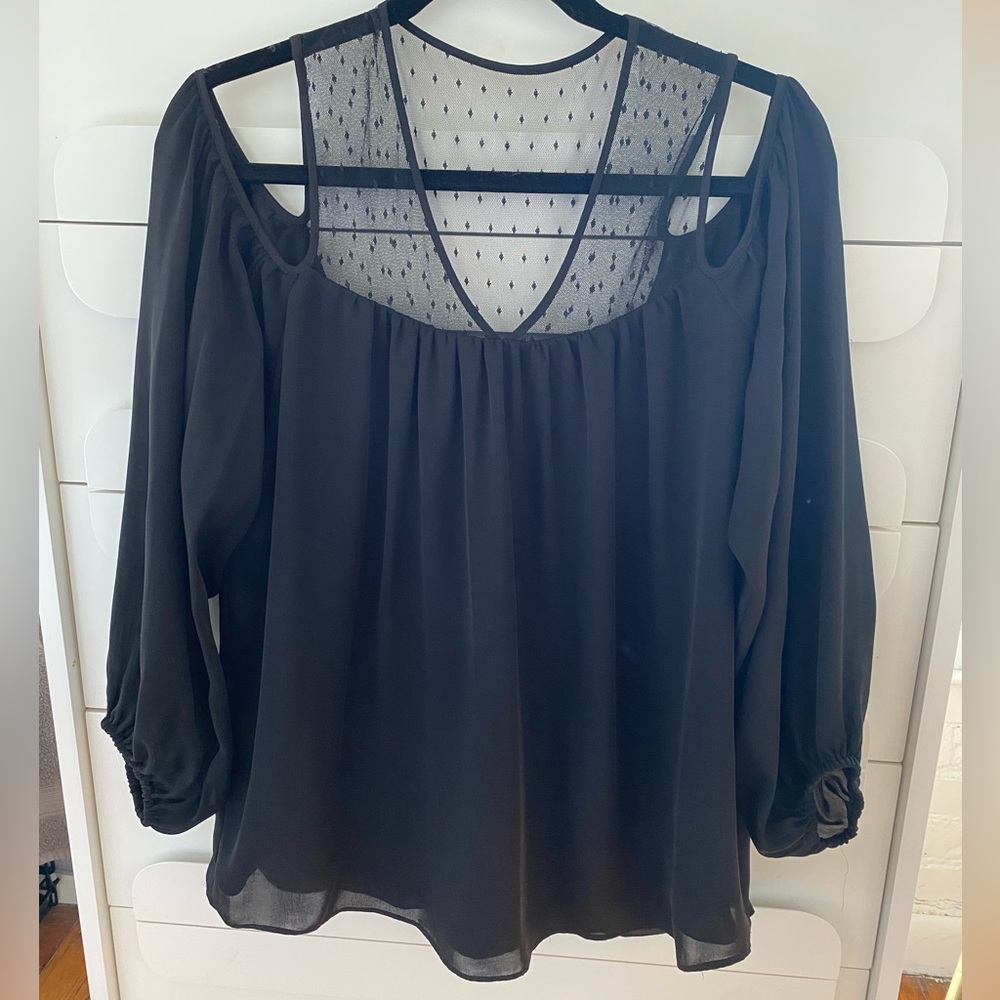 Parker black cutout top.